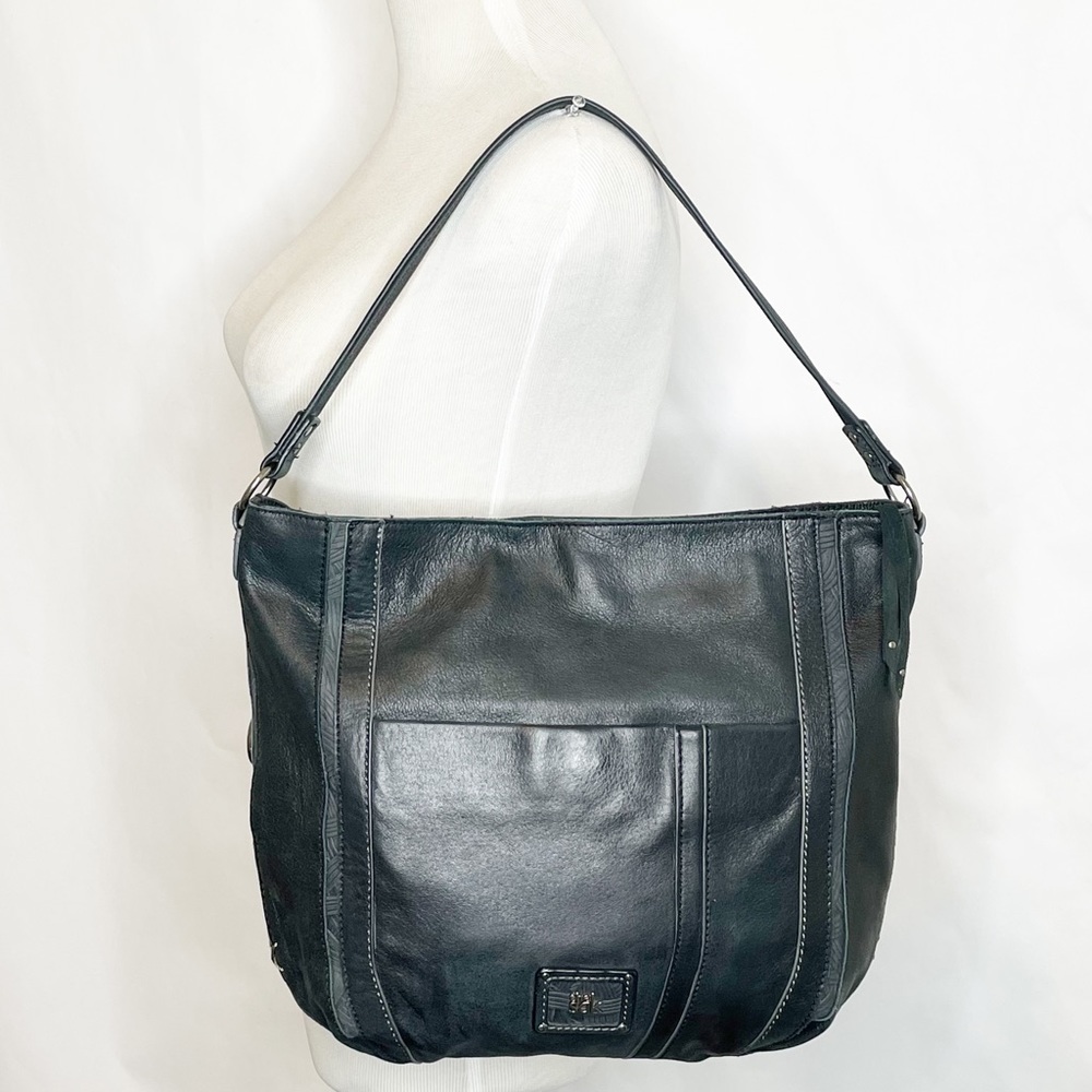 The SAK Black Leather Shoulder Bag